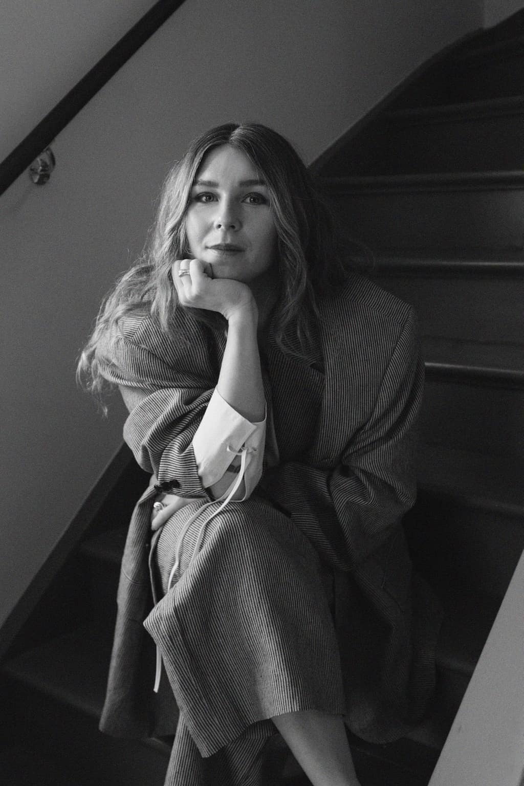 Portrait of Fanny Schultz in the studio